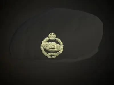8 British ww2 military berets works on roblox characters too Low-poly 3D model