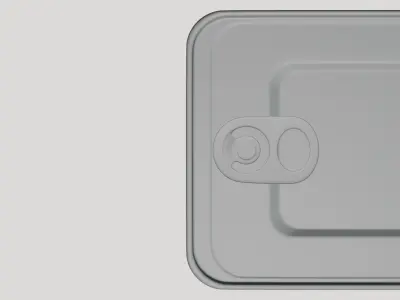 Basic Sardine Fish Tin Can - Geometry Only No Textures  3D model