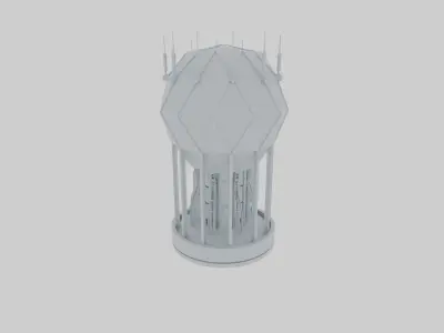 ISD-72x Deflector Shield Generator Dome Low-poly 3D model