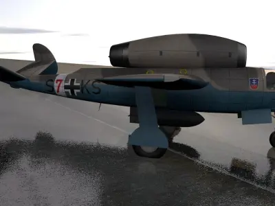 Henschel Hs-132C 3D model
