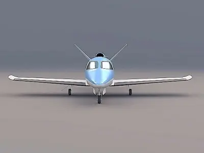 Cirrus SF50 private jet 3D model