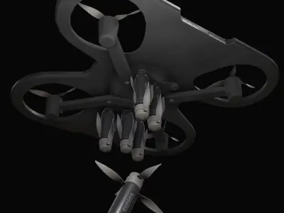 Armed Drone Concept Pbr 3D model