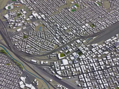 El Paso Low-poly 3D model