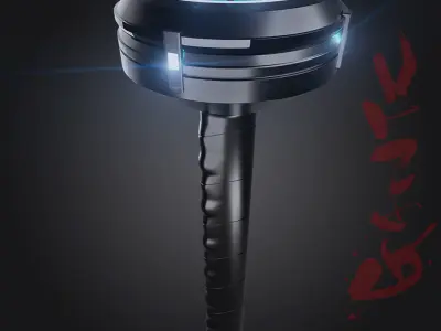 Katana Gantz Low-poly 3D model