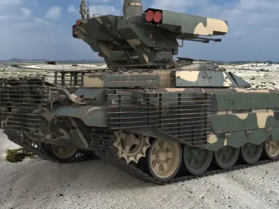 Tank Terminator BMPT 72 Camouflage 3D model