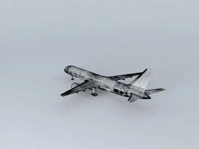 Template Boeing 757 200 Free 3D model