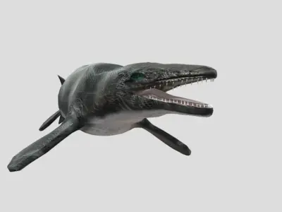 Tylosaurus Low-poly 3D model