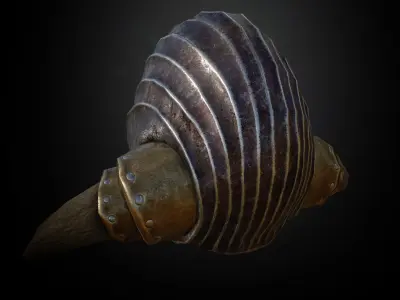 HELMET1 Game Ready elder scrolls iii helmet Low-poly 3D model