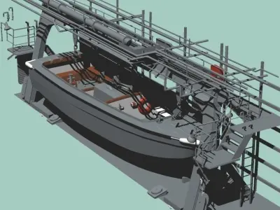 LST-4002 Shimokita Raunch Side Hanger 3D model