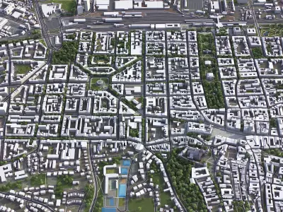 Zagreb Low-poly 3D model