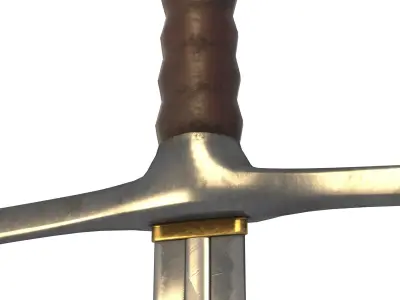 Dagger sword of king arthur Low-poly 3D model
