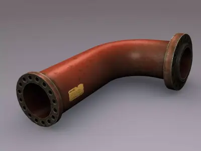 Industrial Pipe 3D model
