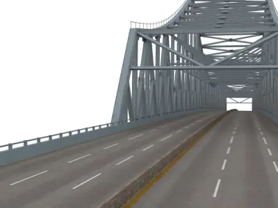 Bridge Tappan Zee Low-poly 3D model