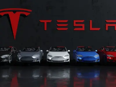 Tesla Model S All Colors High Quality Free 3D model