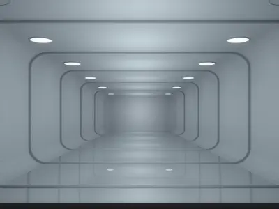 Sci Fi Corridor 3D model 174