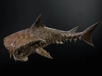 AlienShark 7 Low-poly 3D model