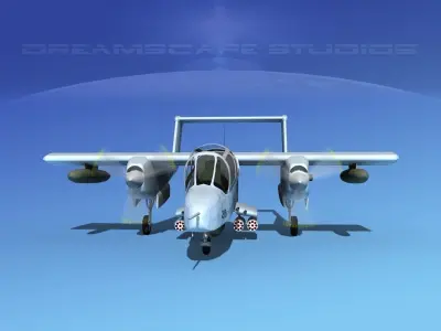 Rockwell OV-10 Bronco USMC 4 3D model