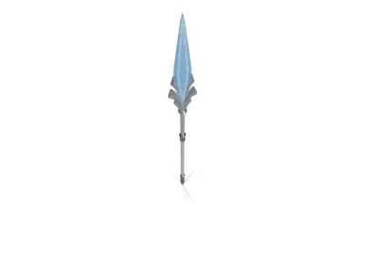 Stylized Magical Fantasy Spear Yari Low-poly 3D model