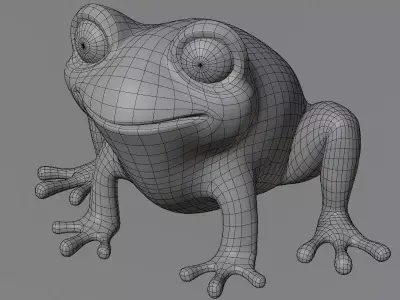 Cartoon Frog 3D Model Free 3D model