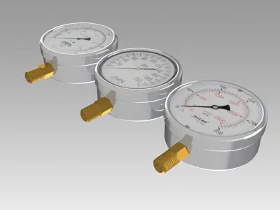 Pressure Gauge 3D model