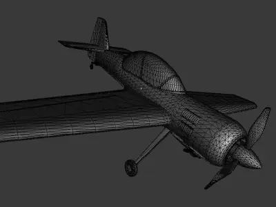 6 Stunt Planes and WW2 Bomber Pack Low-poly 3D model
