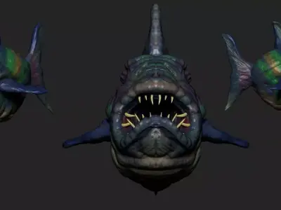 Big Fish Low-poly 3D model