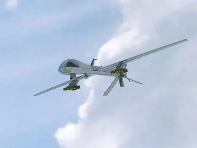 MQ-1 Predator UAV 3D model