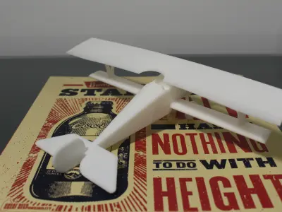 1916 French Biplane Nieuport 17 3D print model