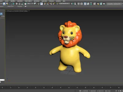 Little animal baby - Lion cute - Character024  Low-poly 3D model