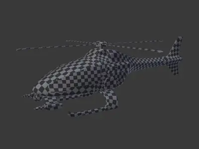 Generic VTUAV - Military Drone - Helicopter Low-poly 3D model