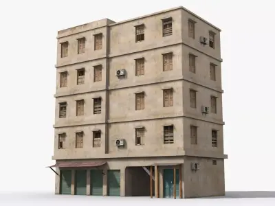 Arab Middle East Building x1 Low-poly 3D model