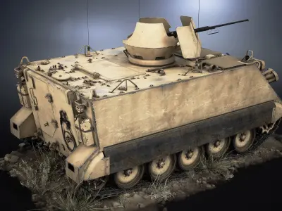 M113 APC Game Ready Low-poly 3D model