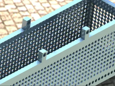 boite chariot caisse Caixa Free 3D model