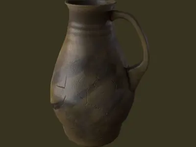 Medieval Jug Free low-poly 3D model