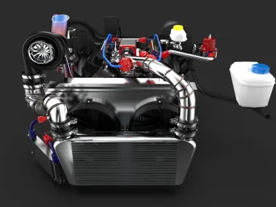 v6 Buick Gnx tuned 3D model