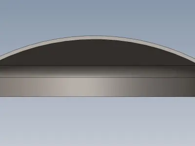 Torispherical head 24in OD schedule 20 Free 3D model