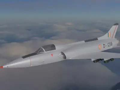 HAL HF-24 Marut 3D model