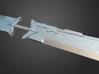 Thanos Infinity Sword Avengers Endgame Movie Version Low-poly 3D model