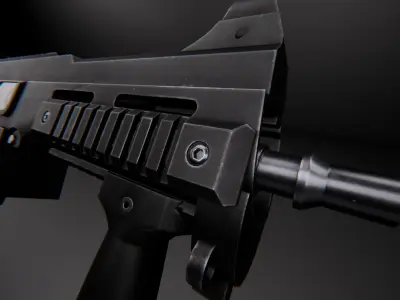 AAA UMP 45 Game Ready PBR Low-poly 3D model