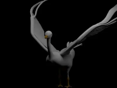 bird goose 3D model