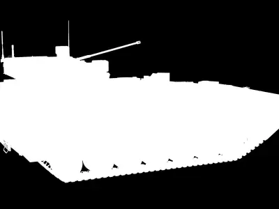 T-15 Armata Green Clean No Logo Low-poly 3D model