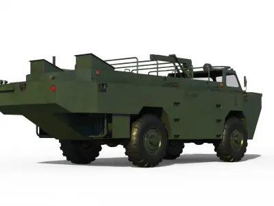 Pegaso 3550 1 VAP amphibious Low-poly 3D model