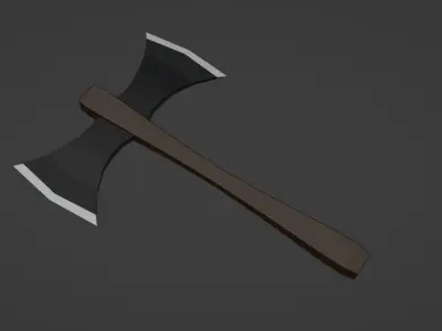 War Axe Free low-poly 3D model