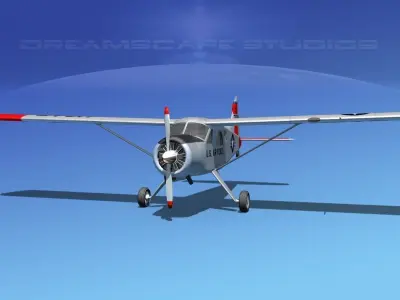 Dehaviland DH-2 Beaver USAF 1 3D model
