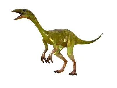 Dinosaur Compy LowPoly Art Low-poly 3D model