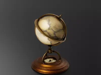 globe 3D print model