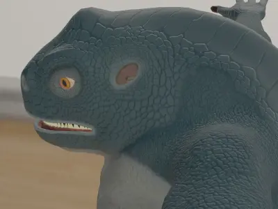 Reptile Monster Free low-poly 3D model