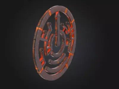 Circuit of Eternity Low-poly 3D model