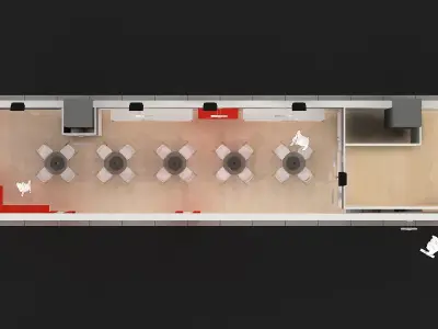 Exhibition Stand - ST0031 3D model