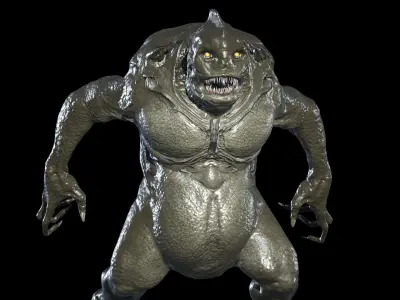 Fish Mutant Low-poly 3D model